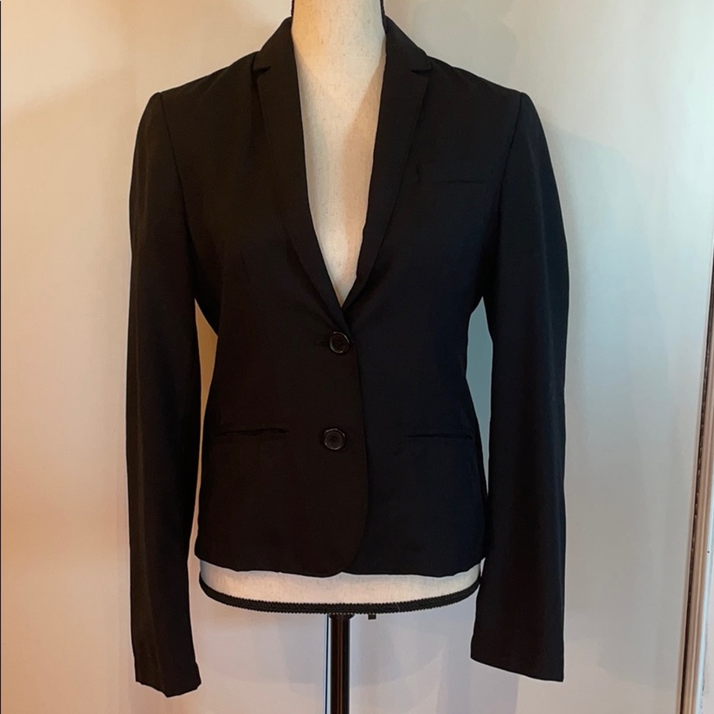 [Garnet Hill] Two-Button Wool-Blend Jacket